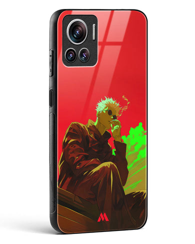 Scarlet Skies Serene Eyes Glass Case Phone Cover (Motorola)