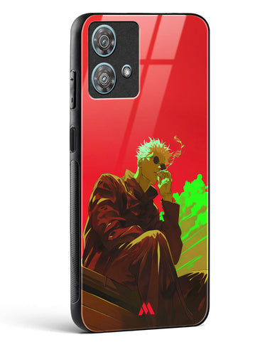 Scarlet Skies Serene Eyes Glass Case Phone Cover (Motorola)