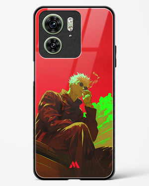 Scarlet Skies Serene Eyes Glass Case Phone Cover (Motorola)