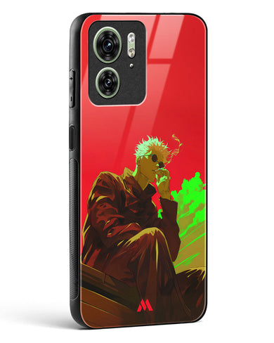 Scarlet Skies Serene Eyes Glass Case Phone Cover (Motorola)