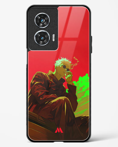 Scarlet Skies Serene Eyes Glass Case Phone Cover (Motorola)