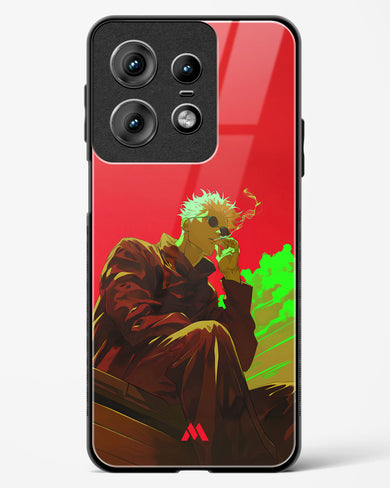 Scarlet Skies Serene Eyes Glass Case Phone Cover (Motorola)