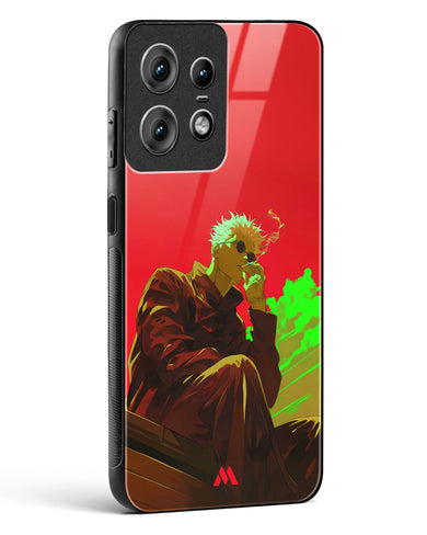 Scarlet Skies Serene Eyes Glass Case Phone Cover (Motorola)