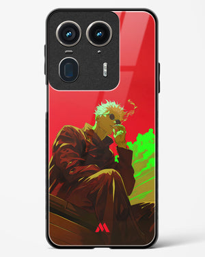 Scarlet Skies Serene Eyes Glass Case Phone Cover (Motorola)