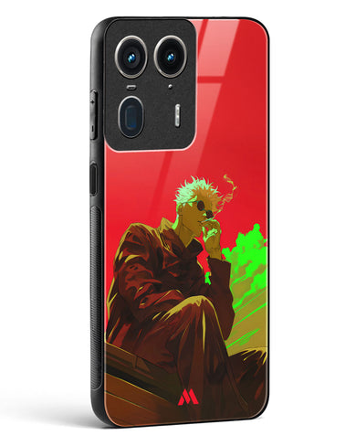 Scarlet Skies Serene Eyes Glass Case Phone Cover (Motorola)