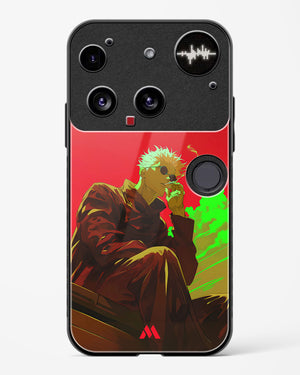 Scarlet Skies Serene Eyes Glass Case Phone Cover (Nothing)