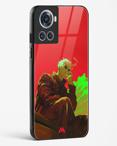 Scarlet Skies Serene Eyes Glass Case Phone Cover (OnePlus)