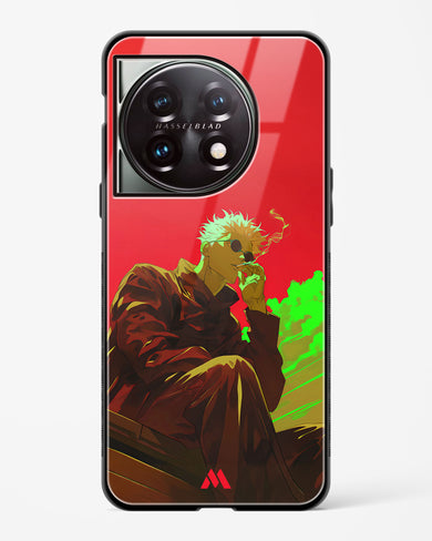 Scarlet Skies Serene Eyes Glass Case Phone Cover (OnePlus)