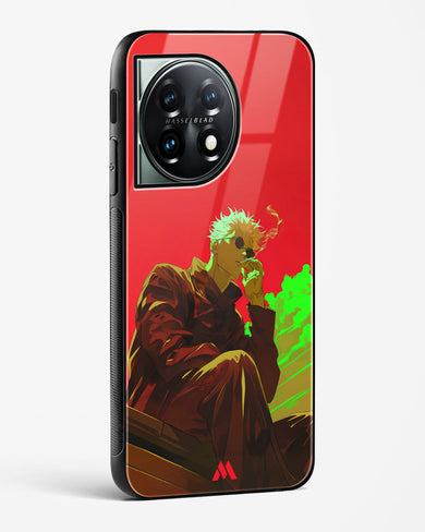 Scarlet Skies Serene Eyes Glass Case Phone Cover (OnePlus)