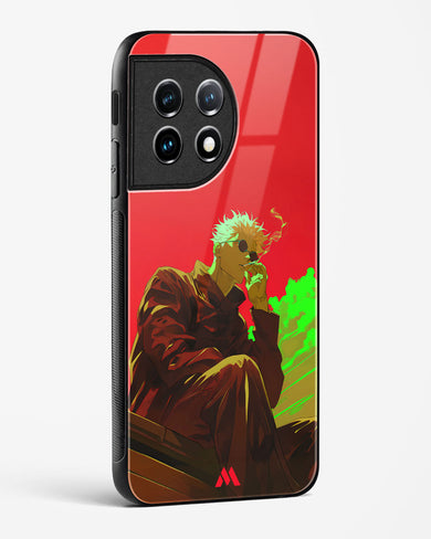 Scarlet Skies Serene Eyes Glass Case Phone Cover (OnePlus)