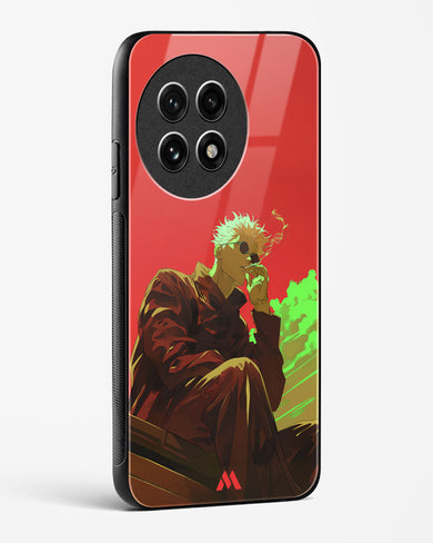 Scarlet Skies Serene Eyes Glass Case Phone Cover (OnePlus)