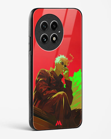 Scarlet Skies Serene Eyes Glass Case Phone Cover (OnePlus)