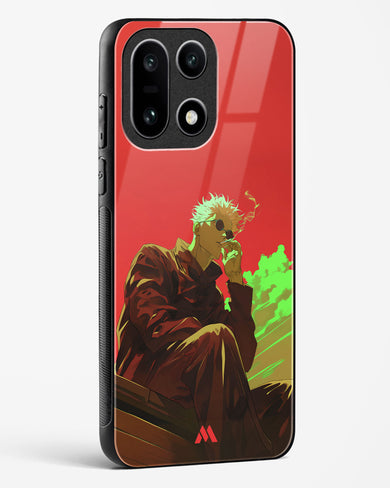 Scarlet Skies Serene Eyes Glass Case Phone Cover (OnePlus)