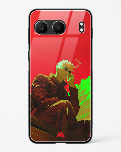 Scarlet Skies Serene Eyes Glass Case Phone Cover (OnePlus)