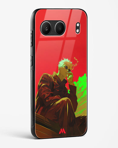 Scarlet Skies Serene Eyes Glass Case Phone Cover (OnePlus)