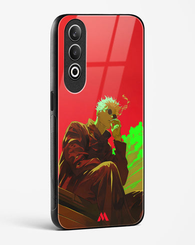 Scarlet Skies Serene Eyes Glass Case Phone Cover (OnePlus)