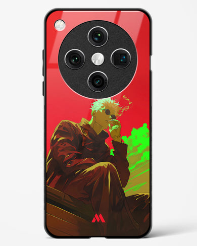 Scarlet Skies Serene Eyes Glass Case Phone Cover (Oppo)