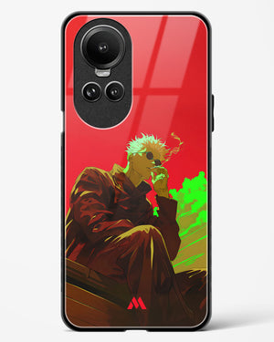 Scarlet Skies Serene Eyes Glass Case Phone Cover (Oppo)