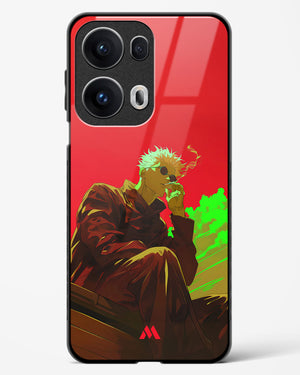 Scarlet Skies Serene Eyes Glass Case Phone Cover (Oppo)