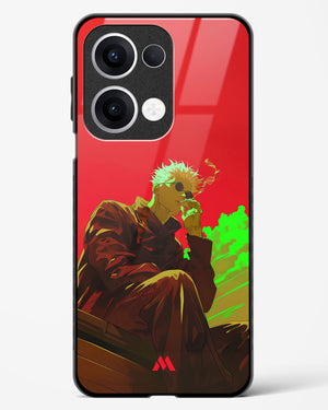 Scarlet Skies Serene Eyes Glass Case Phone Cover (Oppo)