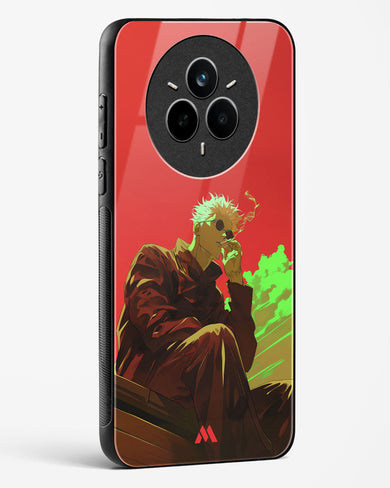 Scarlet Skies Serene Eyes Glass Case Phone Cover (Realme)