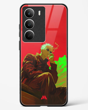 Scarlet Skies Serene Eyes Glass Case Phone Cover (Realme)