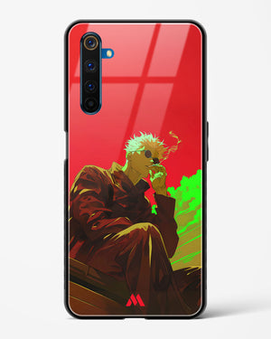 Scarlet Skies Serene Eyes Glass Case Phone Cover (Realme)