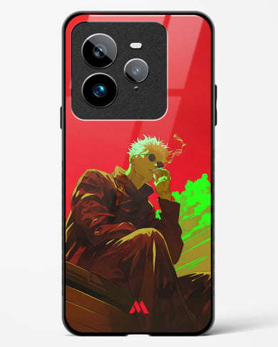Scarlet Skies Serene Eyes Glass Case Phone Cover (Realme)