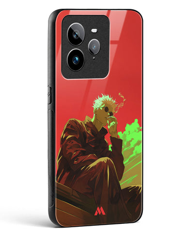 Scarlet Skies Serene Eyes Glass Case Phone Cover (Realme)
