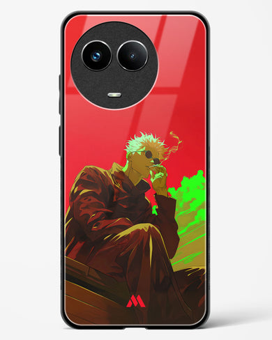 Scarlet Skies Serene Eyes Glass Case Phone Cover (Realme)