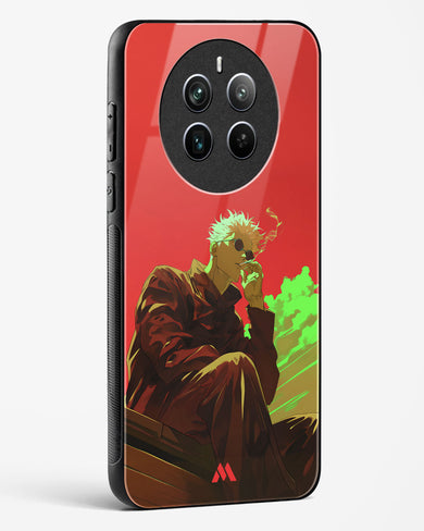 Scarlet Skies Serene Eyes Glass Case Phone Cover (Realme)