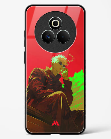 Scarlet Skies Serene Eyes Glass Case Phone Cover (Realme)