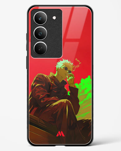 Scarlet Skies Serene Eyes Glass Case Phone Cover (Realme)