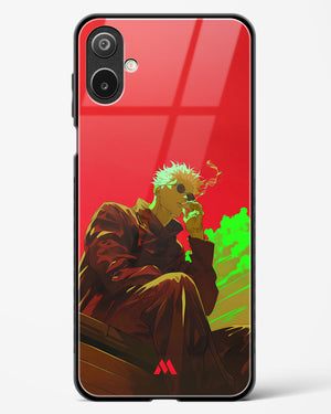 Scarlet Skies Serene Eyes Glass Case Phone Cover (Samsung)
