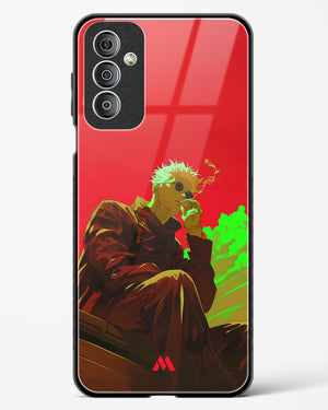 Scarlet Skies Serene Eyes Glass Case Phone Cover (Samsung)