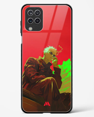 Scarlet Skies Serene Eyes Glass Case Phone Cover (Samsung)