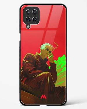 Scarlet Skies Serene Eyes Glass Case Phone Cover (Samsung)