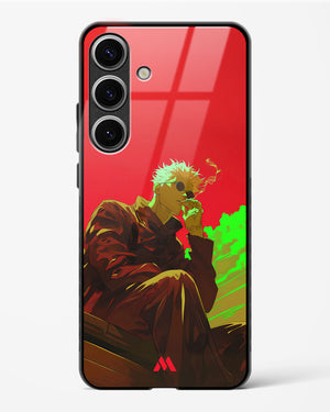 Scarlet Skies Serene Eyes Glass Case Phone Cover (Samsung)