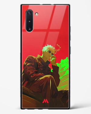 Scarlet Skies Serene Eyes Glass Case Phone Cover (Samsung)