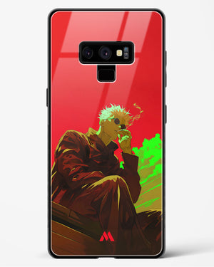 Scarlet Skies Serene Eyes Glass Case Phone Cover (Samsung)