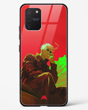 Scarlet Skies Serene Eyes Glass Case Phone Cover (Samsung)