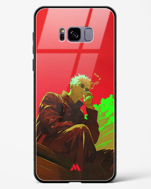 Scarlet Skies Serene Eyes Glass Case Phone Cover (Samsung)
