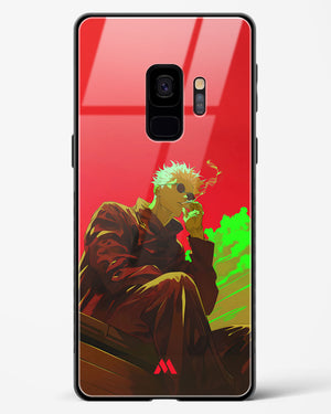 Scarlet Skies Serene Eyes Glass Case Phone Cover (Samsung)