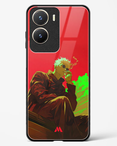 Scarlet Skies Serene Eyes Glass Case Phone Cover (Vivo)