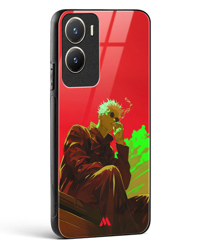 Scarlet Skies Serene Eyes Glass Case Phone Cover (Vivo)