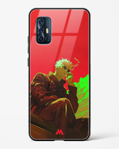 Scarlet Skies Serene Eyes Glass Case Phone Cover (Vivo)