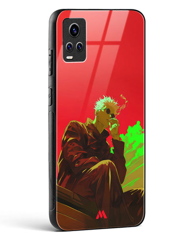 Scarlet Skies Serene Eyes Glass Case Phone Cover (Vivo)