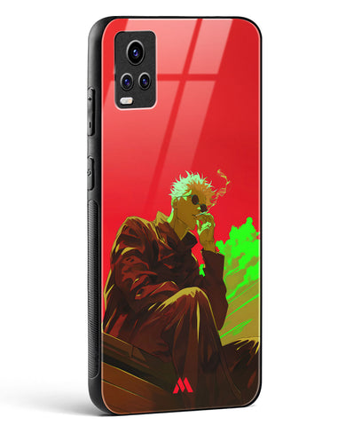 Scarlet Skies Serene Eyes Glass Case Phone Cover (Vivo)