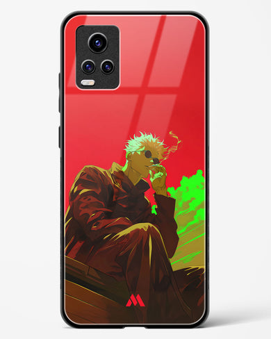 Scarlet Skies Serene Eyes Glass Case Phone Cover (Vivo)