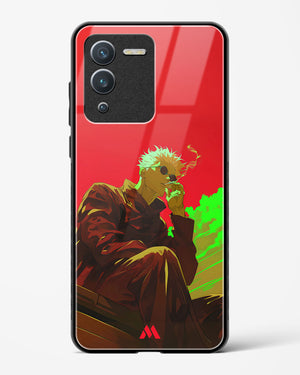 Scarlet Skies Serene Eyes Glass Case Phone Cover (Vivo)